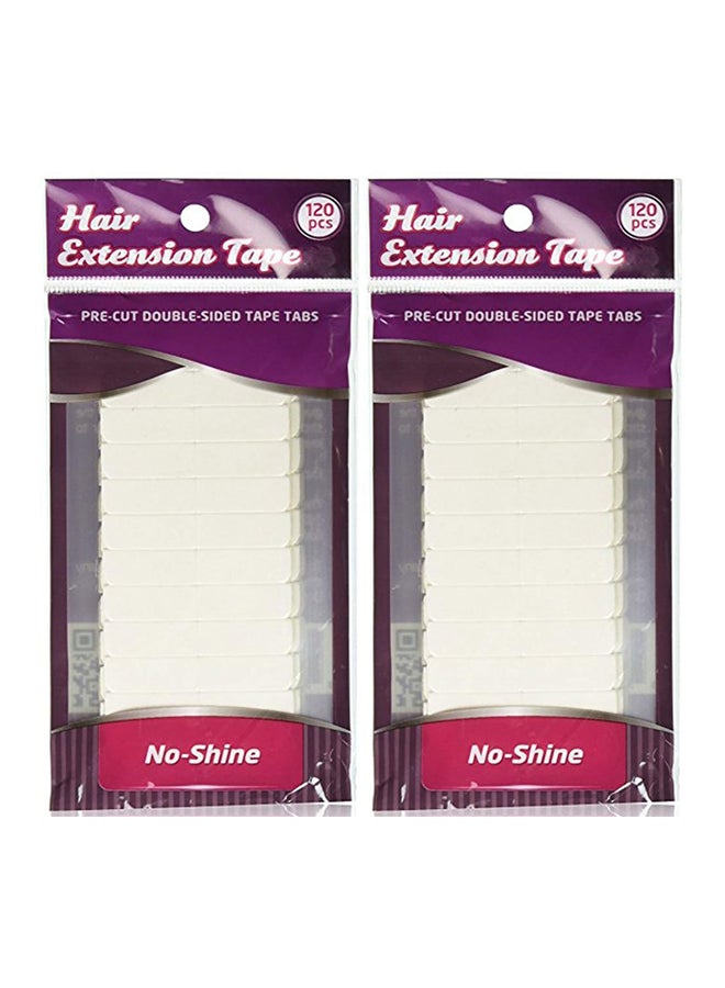 120-Piece Double Sided Hair Extension Tape White