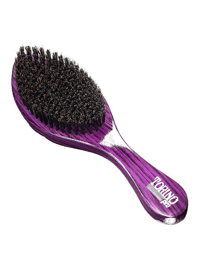 TORINO PRO #600 Hard Curve Waves Brush Black/Purple