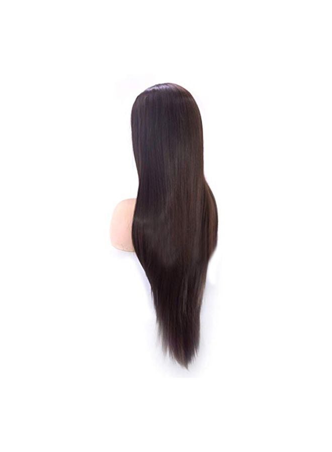 Silky Straight Lace Front Hair Wig Brown 22inch - v1556339805/N24328405A_1