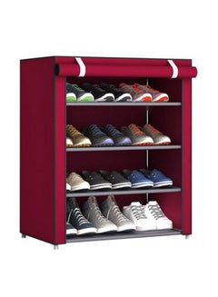 Generic Five-Layered Shoe Rack Red 57x15x7centimeter  - Image 1