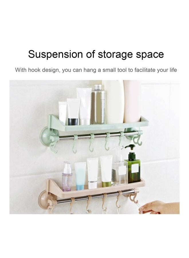 Suction Cup Towel Rack Beige/Silver 42x10.5x11cm  - Image 2