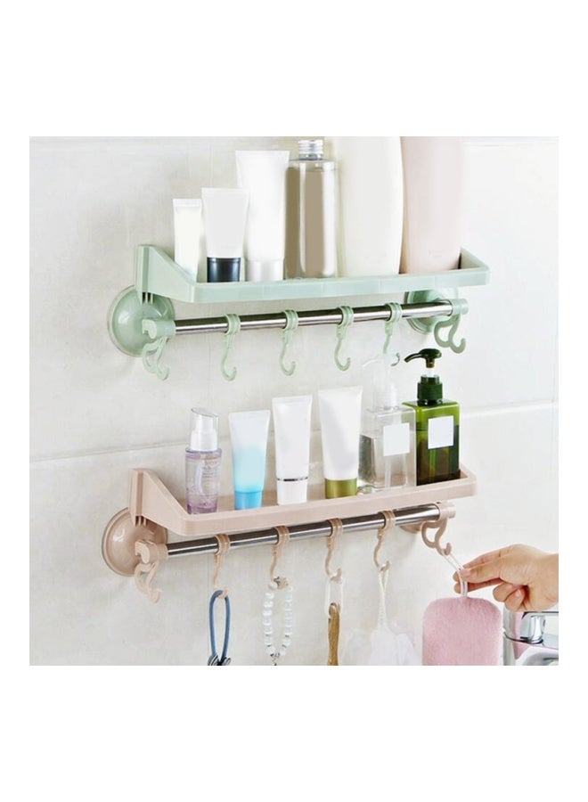 Suction Cup Towel Rack Beige/Silver 42x10.5x11cm  - Image 3