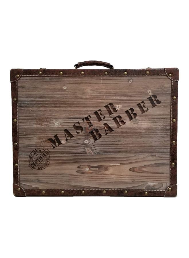 Vincent - Master Case Travel Stylist Barber Case Brown/Yellow - Image 1