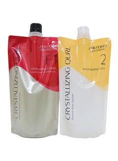 Crystallizing Qurl Designing Cream F1 And Neutralizing Lotion 2 Set Clear 400ml