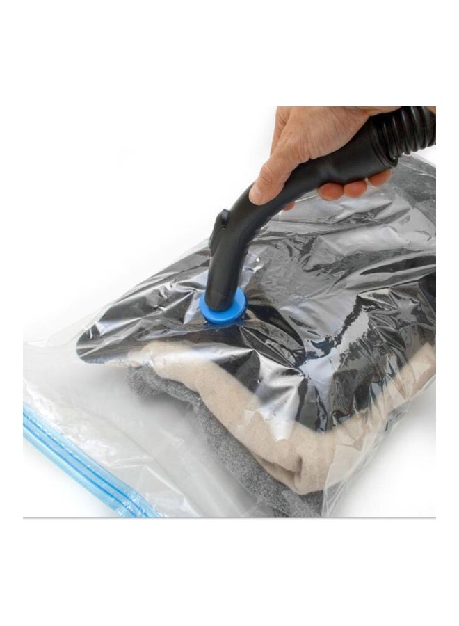 Foldable Vacuum Seal Compressed Organizer Bag Clear/Blue 60x50x1cm - Image 5