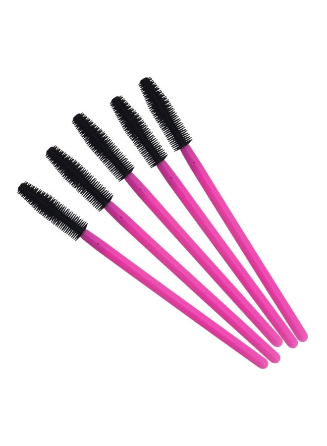 CYTHERIA 100-Piece Disposable Eyelash Brush Set Pink/Black 