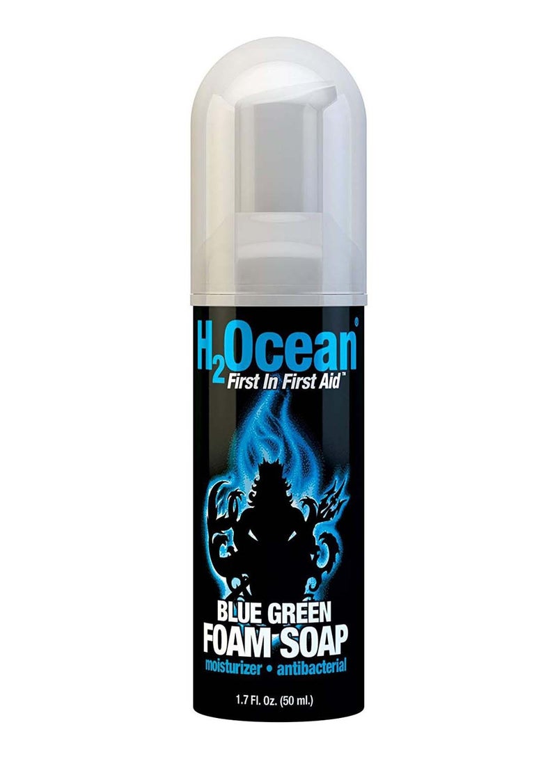 Blue Green Foam Soap