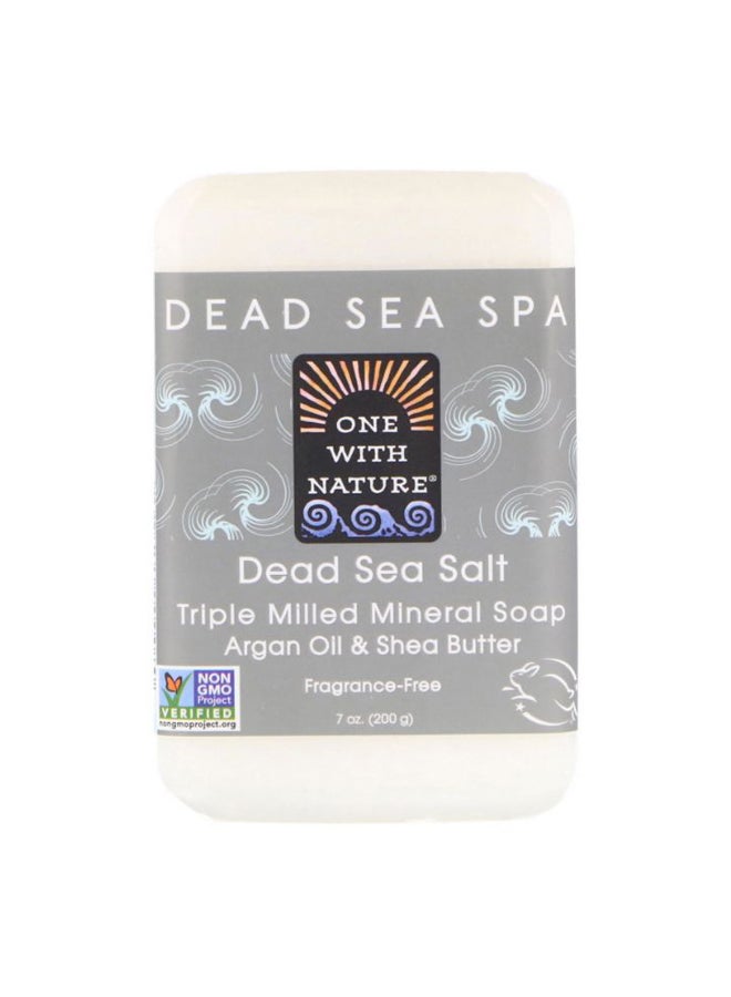 ONE WITH NATURE 6-Piece Nature Dead Sea Salt Mineral Soap Set White 
