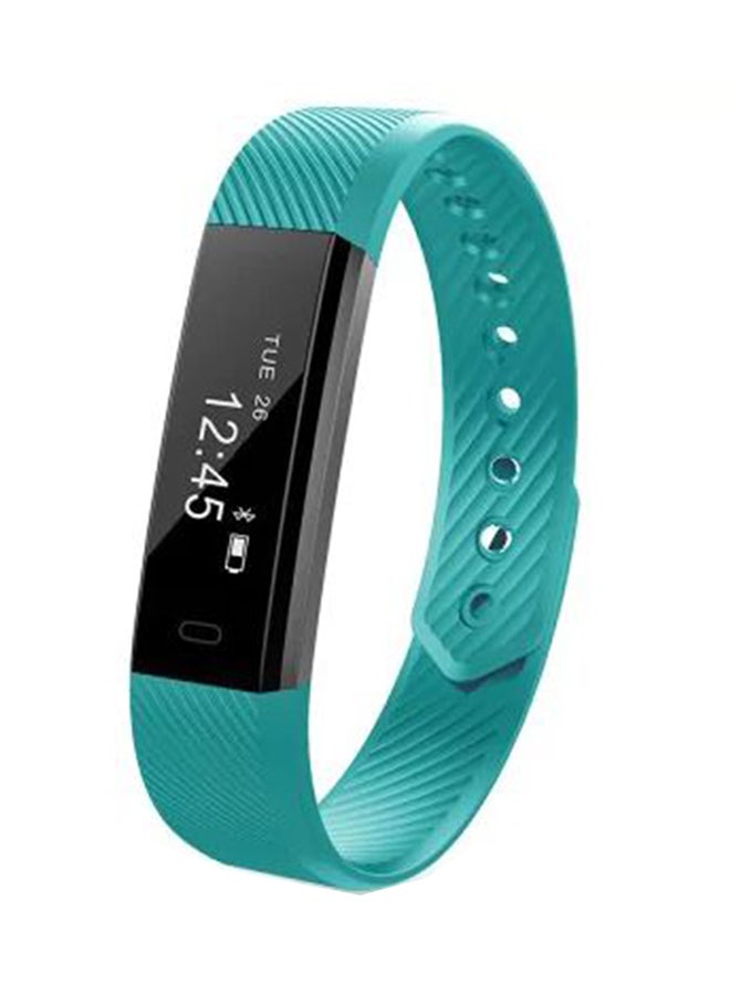 سوار المعصم متتبع اللياقة البدنية الذكي ID115 يعمل بنظامي IOS وأندرويد أزرق