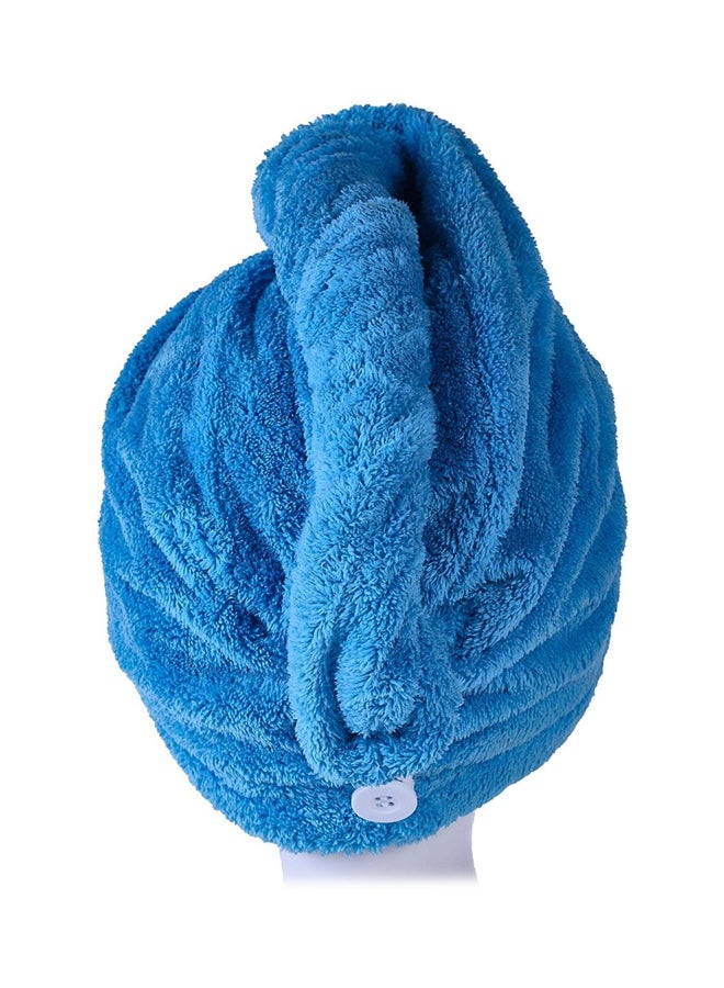 YYXR Quick Drying Hair Towel Wrap Blue 