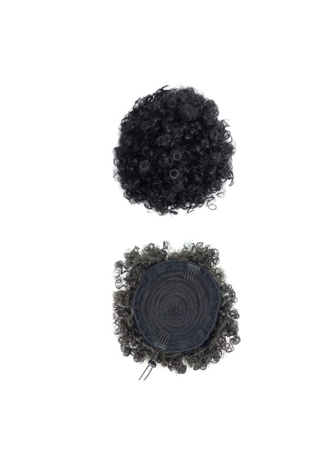 Xiaoliangyiyz - Kinky Curly Wig Puff Ponytail 1B - Image 1
