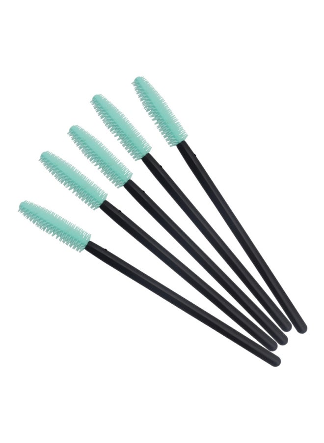 CYTHERIA 50-Piece Disposable Eyelash Brush Set Black/Mint Green 