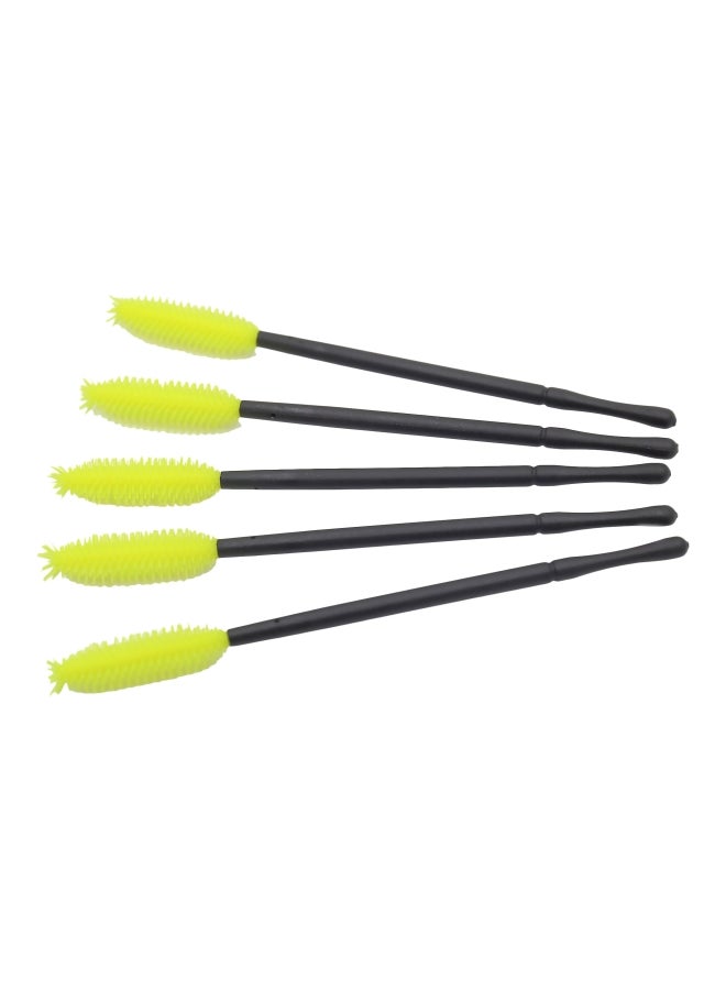 CYTHERIA 50-Piece Disposable Eyelash Brush  Set Black/Yellow 