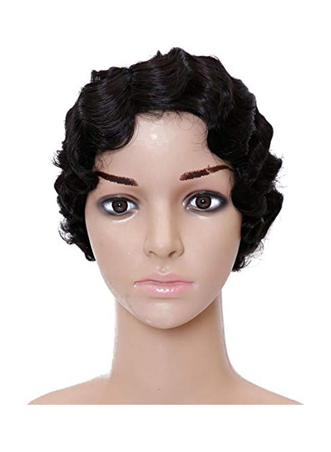 Top Grade Short Curly Cute Wig Black - v1556342076/N24327479A_1