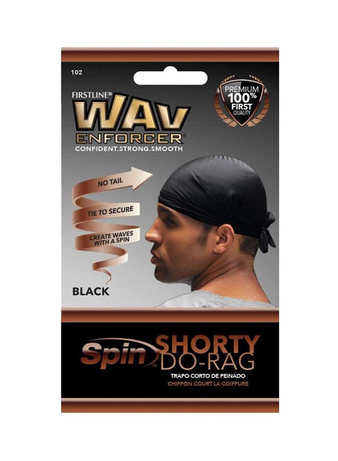 Shorty Do-Rag Headband Black
