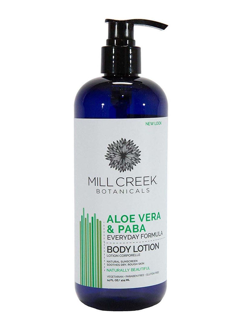 Mill Creek 2-Piece Aloe Vera And Paba Body Lotion Set 