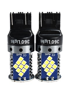 كونبيكس قطعتان من مصباح إشارة T20 بإضاءة LED لمؤشر الانعطاف بقدرة 12 فولت للسيارة طراز 48SMD 7440  - Image 1