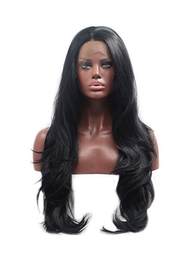 Lace Front Fiber Hair Replacement Wig Black 24inch - v1556342319/N24329287A_1