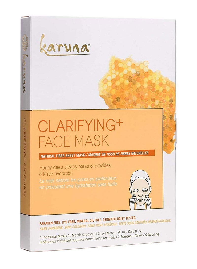 Karuna 4-Piece Clarifying Plus Face Mask Sheet