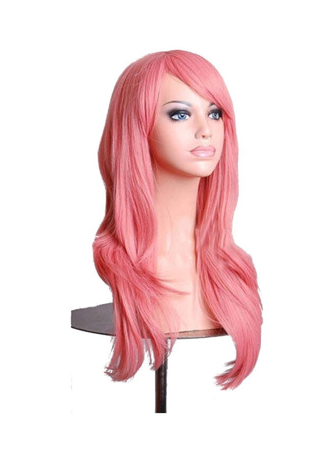 Wavy Universal Cosplay Wigs Pink 70cm