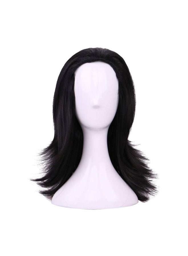 يليس باروكات شعر مجعد منفوش مناسب لحفلات الهالوين أسود