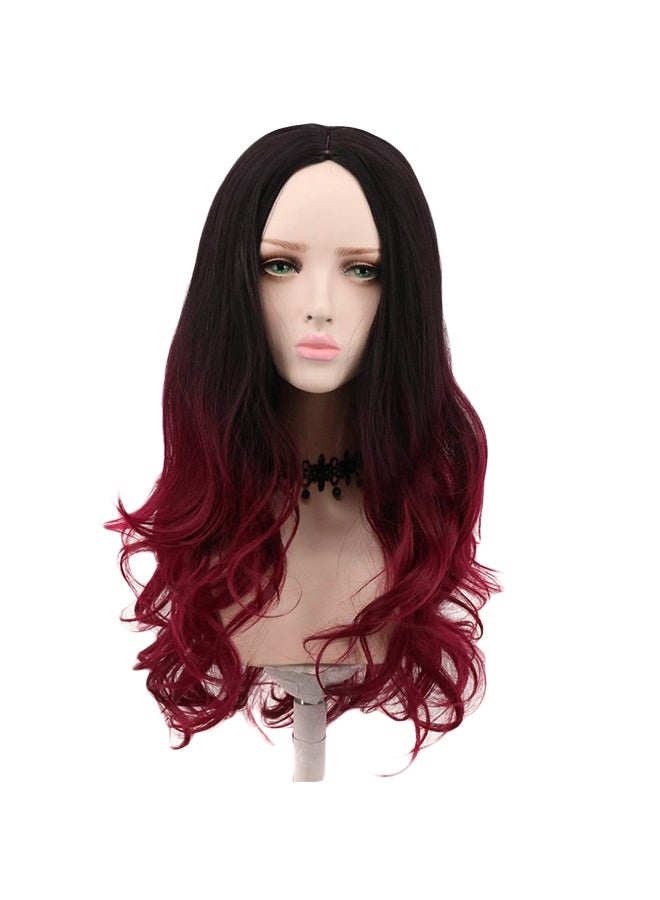 yuehong Wavy Ombre Wig Black 