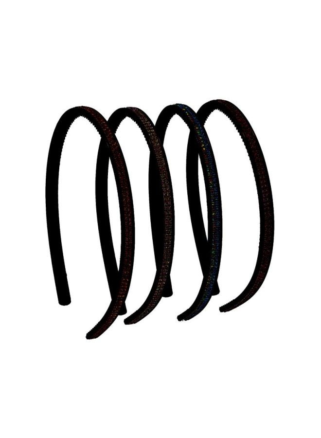 لونيدي طقم رَبطات رأس متينة مكوّن من 4 قطع متعدد الألوان