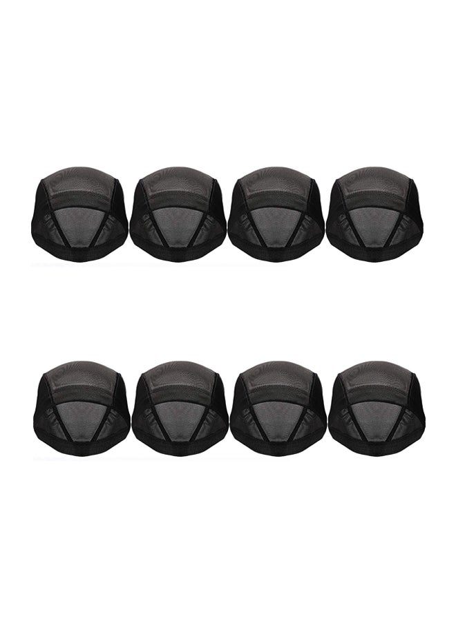Tatuo 8 Pack Dome Caps Stretchable Wigs Cap Spandex Dome Style Wig Caps 