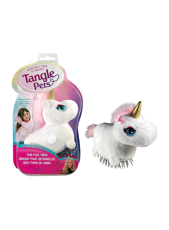 Sparkles The Unicorn - The Detangling Hair Brush White/Pink/Gold