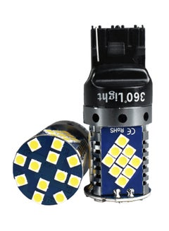 كونبيكس قطعتان من مصباح إشارة T20 بإضاءة LED لمؤشر الانعطاف بقدرة 12 فولت للسيارة طراز 48SMD 7440  - Image 2