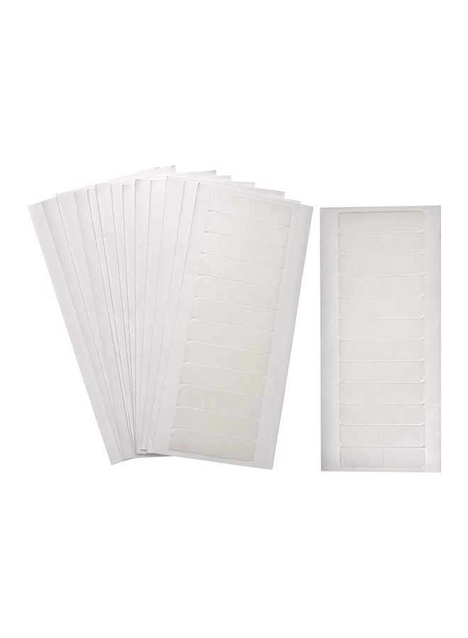 مجموعة خصلات شعر مستعار بشريط من 180 قطعة أبيض