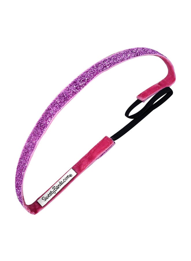 Sweaty Bands Non-Slip Sparkly Hairband Viva Diva Pink