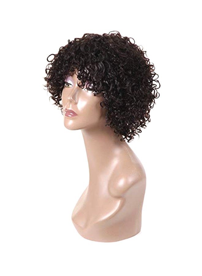 Malaysian Bob Curly Wig Black 8inch