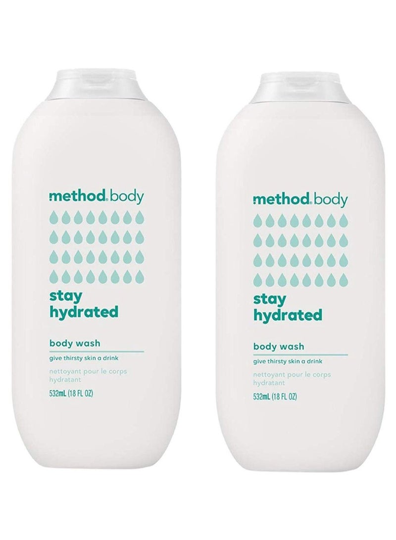 ميثود مجموعة من قطعتين من غسول الجسم المرطب ستاي هايدريتيد 532ملليلتر