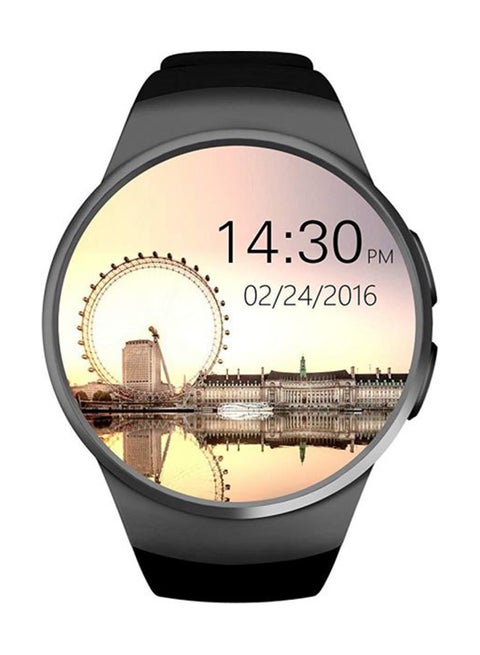 KW18 Bluetooth Touch Screen Smart Watch With SIM Card For Android And iOS Black