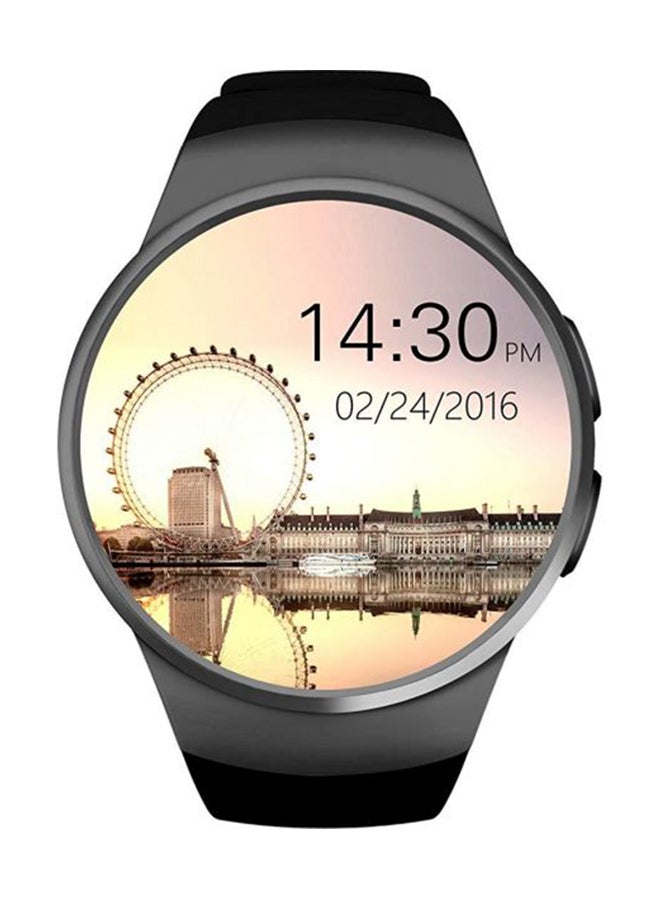 Kingwear - KW18 Bluetooth Touch Screen Smart Watch With SIM Card For Android And iOS Black - Image 1