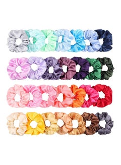 Generic 28-Piece Hair Scrunchie Set Multicolour 
