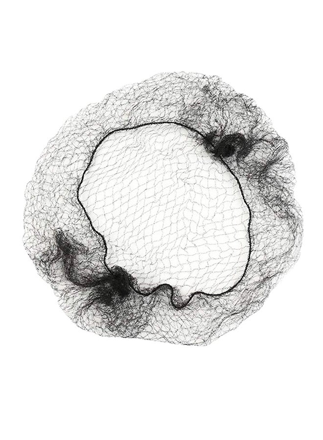 Tinksky 100-Piece Elastic Hair Net Set Black