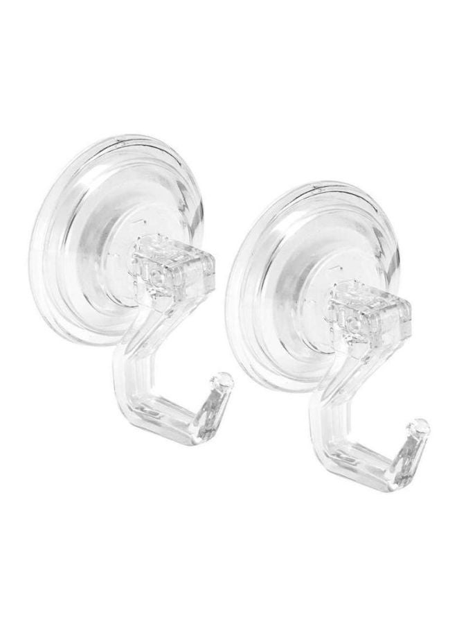 InterDesign 2-Piece Suction Hook Set Clear - Image 1