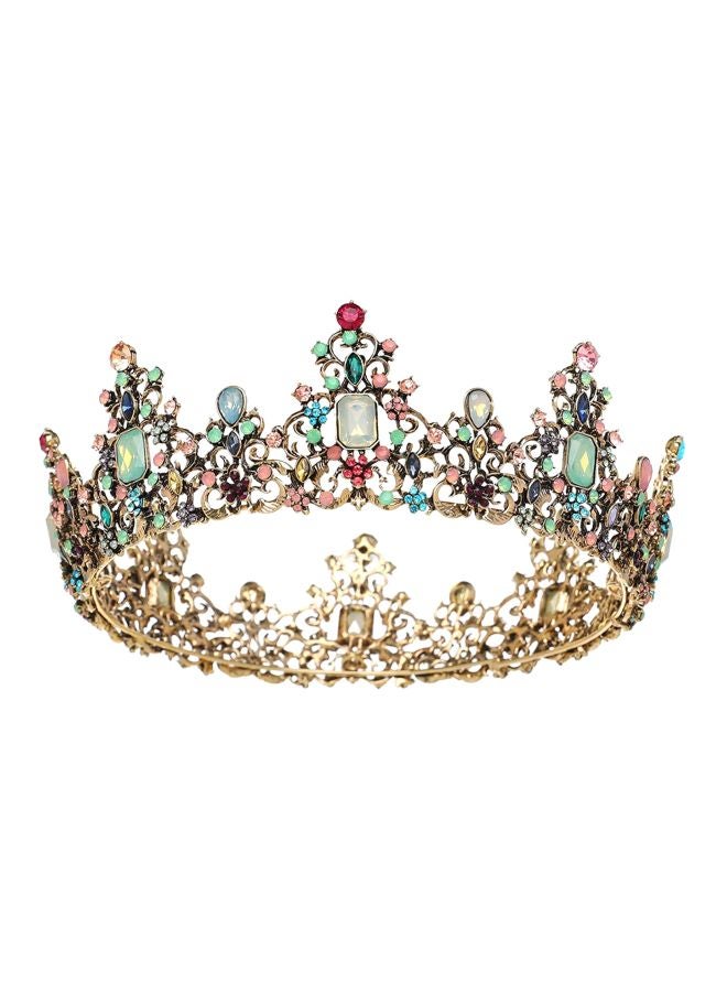Rhinestone Studded Tiara B074M6577N