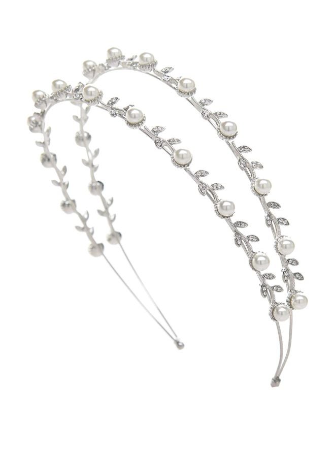 SWEETV Double Band Bridal Headband 