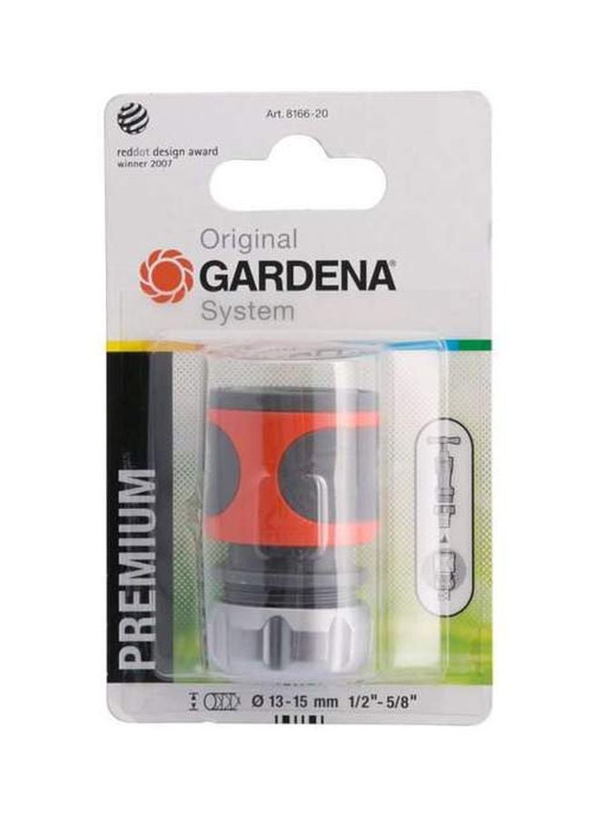 GARDENA Premium Hose Connector Black/Orange/Silver 12inch