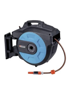 GARDENA Automatic Roll Up Wall Mounted Hose Reel Black  - Image 1