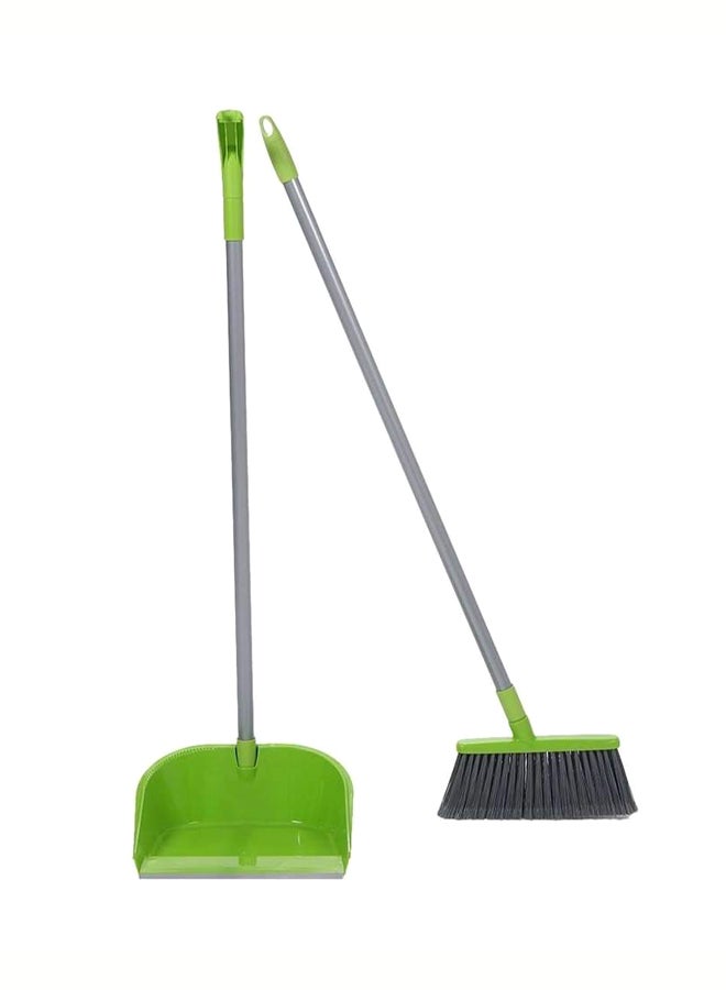 Scotch  2-Piece Broom And Dustpan Set Green - Image 1