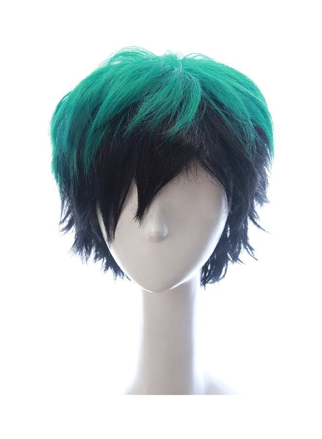 Short Spiky Fluffy Wig Green/Black - v1556343740/N24329575A_1