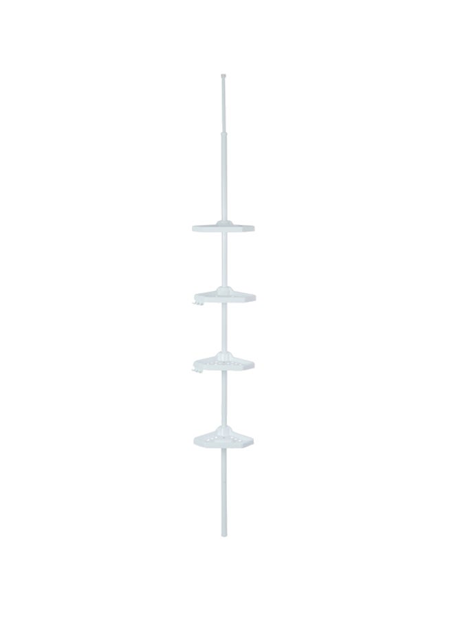 Prima Nova 4 Tier Telescope Corner Shelf White 9cm - Image 1