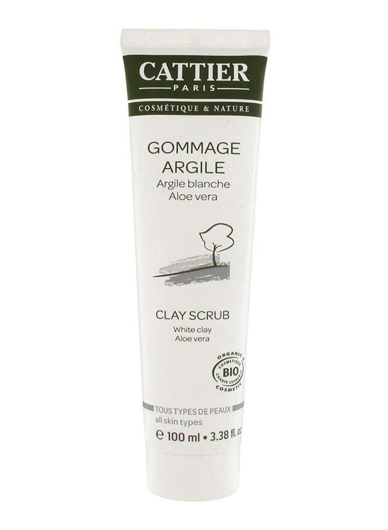 Cattier Argile Blanche Aloe Vera Clay Scrub 100ml 