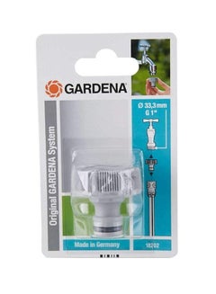 GARDENA Threaded Tap Connector Silver/Black 