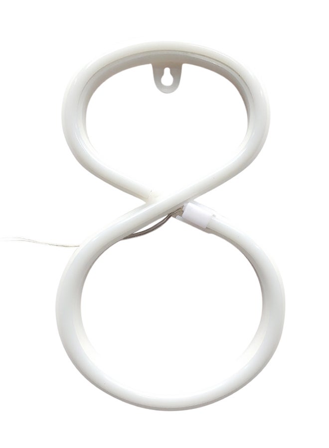 Generic LED 8 Shape Figure Lamp White