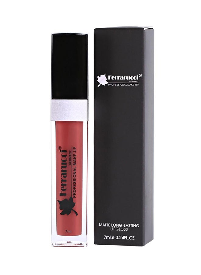 Ferrarucci Matte Long-Lasting Lip Gloss 36 Brown - Image 1